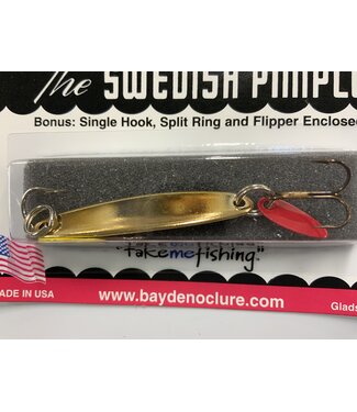 BAY DE NOC LURE CO. THE SWEDISH PIMPLE 1/4oz GOLD 4G