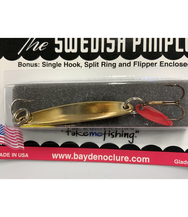 BAY DE NOC LURE CO. THE SWEDISH PIMPLE 1/4oz GOLD 4G
