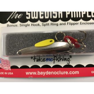 BAY DE NOC LURE CO. SWEDISH PIMPLE 3,  1 1/2', 1/5oz, NICKEL