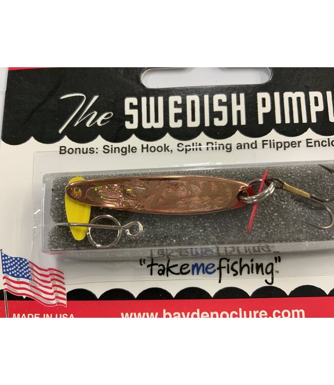 BAY DE NOC LURE CO. SWEDISH PIMPLE #3 COPPER ICE 1 1/2' 1/5oz