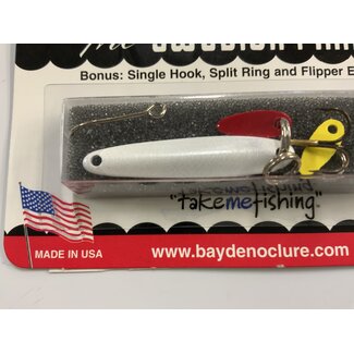 BAY DE NOC LURE CO. SWEDISH PIMPLE 1 1/2"PEARL WHT