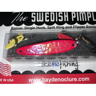 BAY DE NOC LURE CO. SWEDISH PIMPLE 1 1/2"MAGENTA ICE