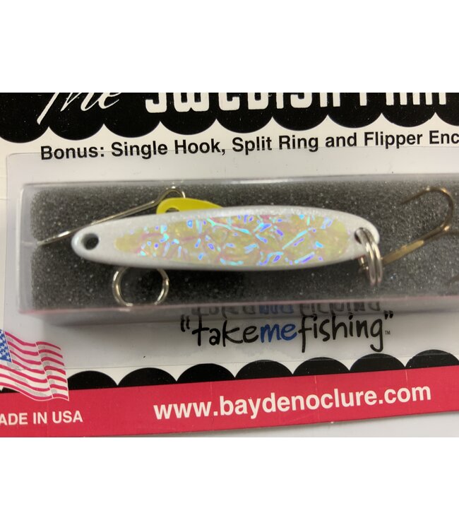 BAY DE NOC LURE CO. SWEDISH PIMPLE #3 WHITE ICE 1 1/2"" 1/5 OZ