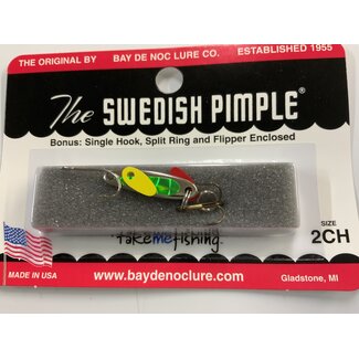 BAY DE NOC LURE CO. SWEDISH PIMPLE 1' 1/10 OZ CHARTREUSE
