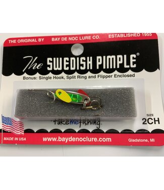 BAY DE NOC LURE CO. SWEDISH PIMPLE 1' 1/10 OZ CHARTREUSE