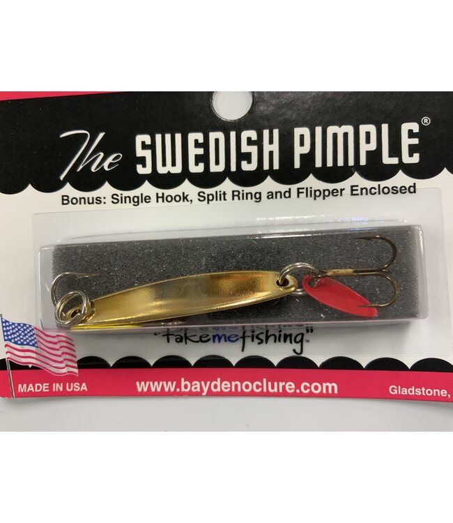 BAY DE NOC LURE CO. THE SWEDISH PIMPLE 1/4oz GOLD 4G