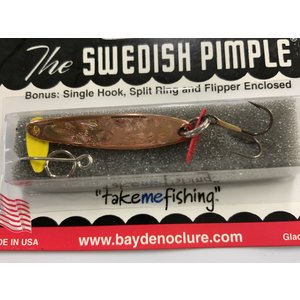 BAY DE NOC LURE CO. SWEDISH PIMPLE #3 COPPER ICE 1 1/2' 1/5oz