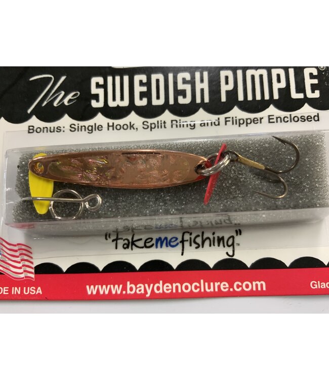 BAY DE NOC LURE CO. SWEDISH PIMPLE #3 COPPER ICE 1 1/2' 1/5oz