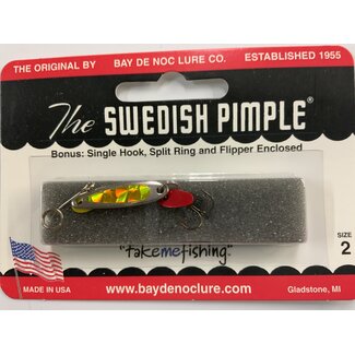 BAY DE NOC LURE CO. Bay de Noc 2ZY Swedish Pimple 1" 1/10oz Prism Yellow