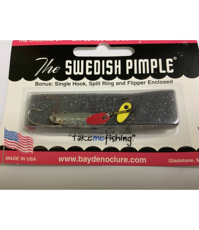 BAY DE NOC LURE CO. SWEDISH PIMPLE 1" HM.SIL.PLATE