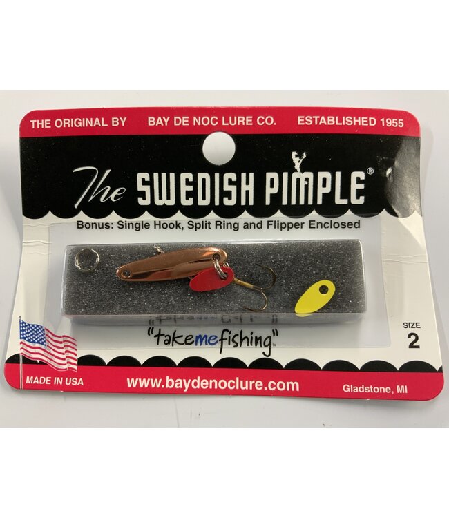 BAY DE NOC LURE CO. SWEDISH PIMPLE 2C  1"  1/10OZ