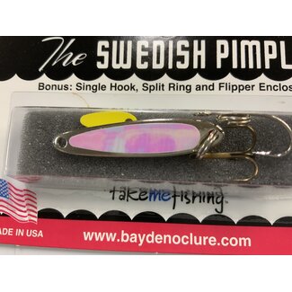 BAY DE NOC LURE CO. SWEDISH PIMPLE 3,  1 1/2"PRISM PRL