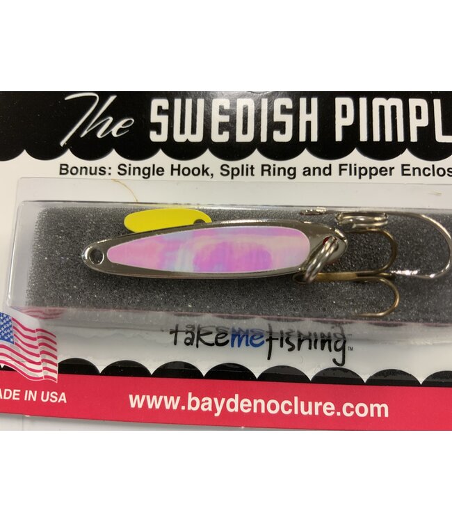 BAY DE NOC LURE CO. SWEDISH PIMPLE 3,  1 1/2"PRISM PRL