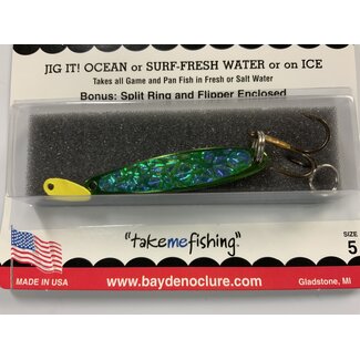 BAY DE NOC LURE CO. SWEDISH PIMPLE 1 7/8"GREEN ICE