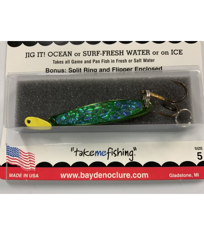 BAY DE NOC LURE CO. SWEDISH PIMPLE 1 7/8"GREEN ICE