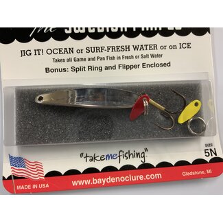 BAY DE NOC LURE CO. SWEDISH PIMPLE 1-7/8"" 1/3 OZ - NICKEL