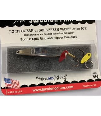BAY DE NOC LURE CO. SWEDISH PIMPLE 1-7/8"" 1/3 OZ - NICKEL