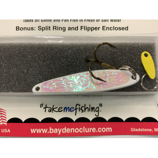 BAY DE NOC LURE CO. SWEDISH PIMPLE 1 7/8"WHITE ICE