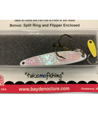 BAY DE NOC LURE CO. SWEDISH PIMPLE 1 7/8"WHITE ICE