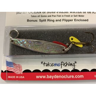 BAY DE NOC LURE CO. SWEDISH PIMPLE 1 7/8"NICKL.ICE