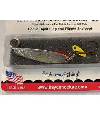 BAY DE NOC LURE CO. SWEDISH PIMPLE 1 7/8"NICKL.ICE