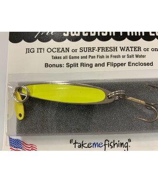 BAY DE NOC LURE CO. SWEDISH PIMPLE 1 7/8', 1/3oz, FLO YEL/NICKEL