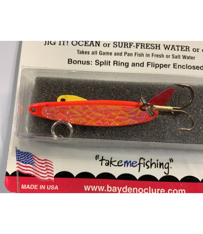 BAY DE NOC LURE CO. Swedish Pimple 1/3oz Orange Ice