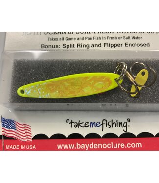 BAY DE NOC LURE CO. Swedish Pimple 1/3oz yellow ice