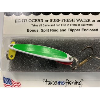 BAY DE NOC LURE CO. Swedish Pimple 5 Kelly Green 1/3oz