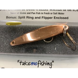 BAY DE NOC LURE CO. THE SWEDISH PIMPLE 1/3oz COPPER