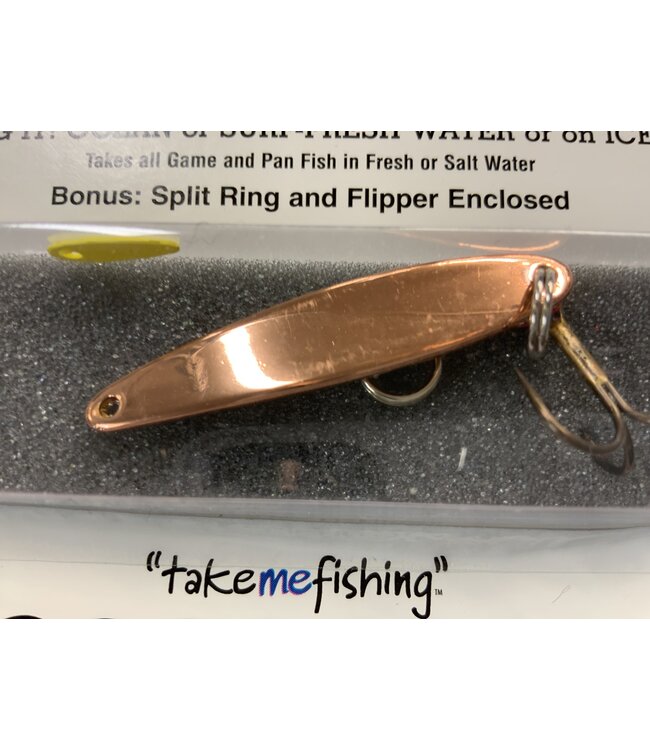 BAY DE NOC LURE CO. THE SWEDISH PIMPLE 1/3oz COPPER