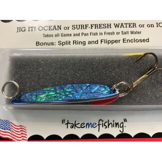 BAY DE NOC LURE CO. SWEDISH PIMPLE 1 7/8"BLUE ICE
