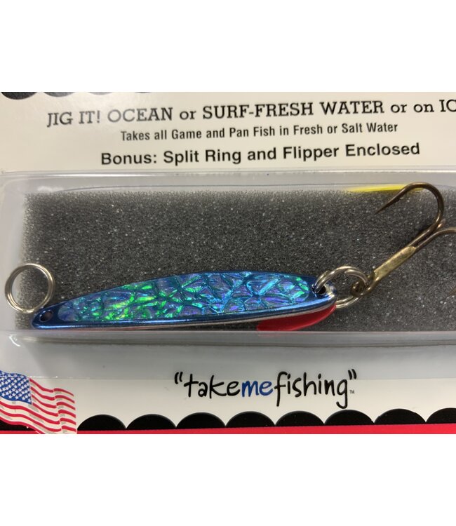 BAY DE NOC LURE CO. SWEDISH PIMPLE 1 7/8"BLUE ICE