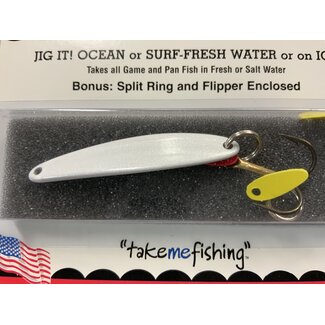 BAY DE NOC LURE CO. SWEDISH PIMPLE 1 7/8', 1/3oz, WHITE PEARL