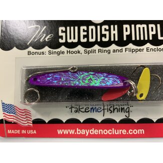 BAY DE NOC LURE CO. SWEDISH PIMPLE 1 3/4"VIOLETICE
