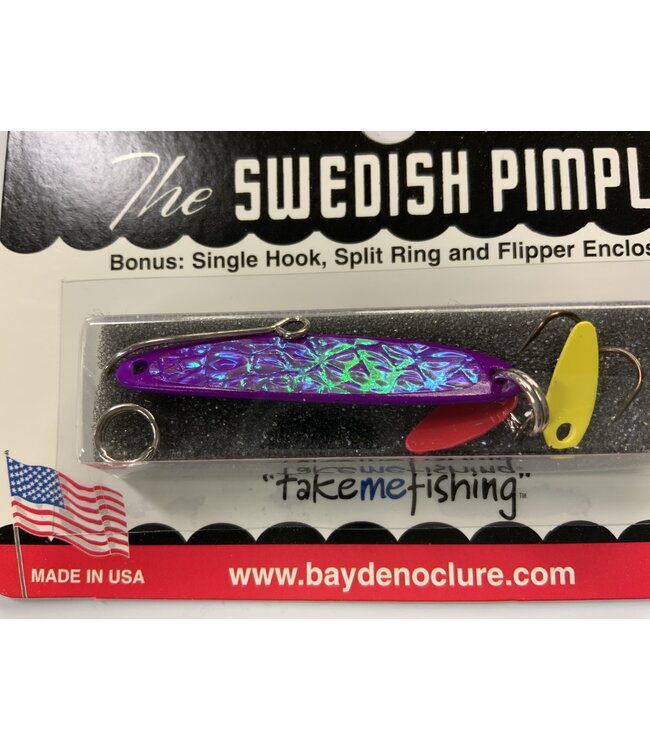 BAY DE NOC LURE CO. SWEDISH PIMPLE 1 3/4"VIOLETICE