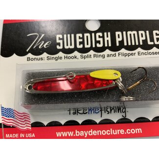 BAY DE NOC LURE CO. Bay de Noc 4ZR Swedish Pimple 1-3/4" 1/4oz Prism Red