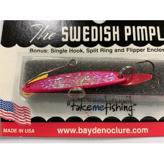 BAY DE NOC LURE CO. Swedish Pimple 4 Magenta Ice