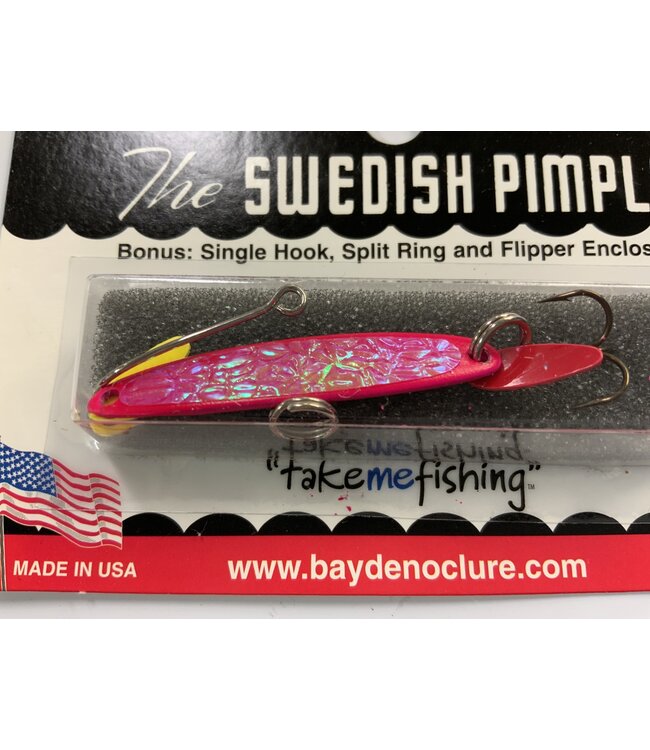 BAY DE NOC LURE CO. Swedish Pimple 4 Magenta Ice