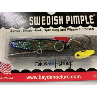 BAY DE NOC LURE CO. SWEDISH PIMPLE 1 3/4"PURPL.ICE