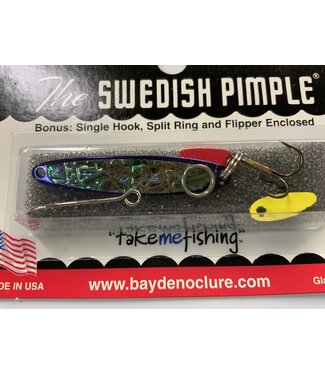 BAY DE NOC LURE CO. SWEDISH PIMPLE 1 3/4"PURPL.ICE