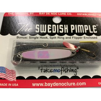BAY DE NOC LURE CO. SWEDISH PIMPLE 1 3/4"PRISM PRL