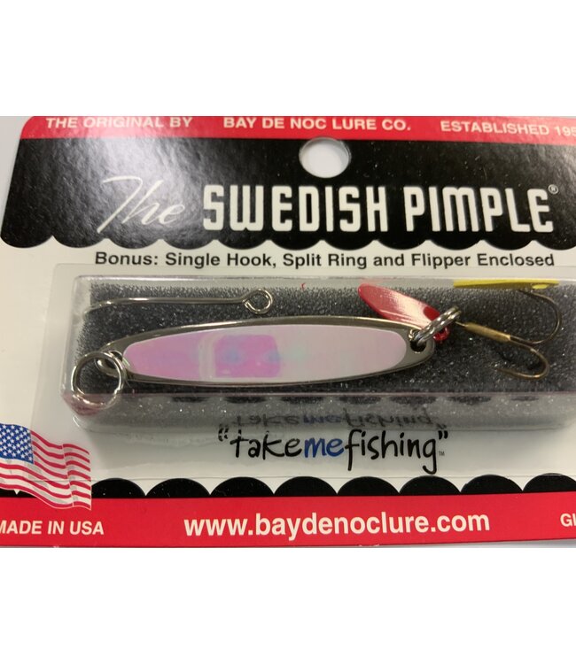 BAY DE NOC LURE CO. SWEDISH PIMPLE 1 3/4"PRISM PRL