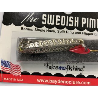 BAY DE NOC LURE CO. SWEDISH PIMPLE 1 3/4"SIL.PLATE