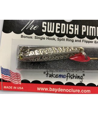 BAY DE NOC LURE CO. SWEDISH PIMPLE 1 3/4"SIL.PLATE