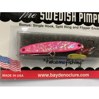 BAY DE NOC LURE CO. SWEDISH PIMPLE #4 PINK ICE  1/4OZ