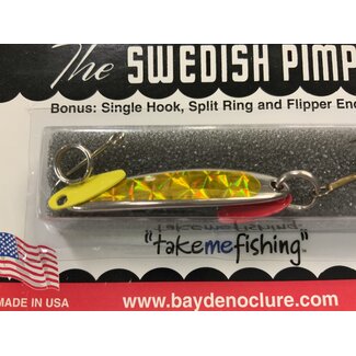 BAY DE NOC LURE CO. Swedish Pimple 3ZY  1-1/2" 1/5oz Prism Yellow