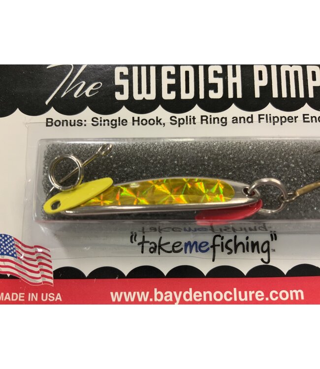 BAY DE NOC LURE CO. Swedish Pimple 3ZY  1-1/2" 1/5oz Prism Yellow