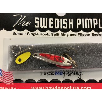 BAY DE NOC LURE CO. Bay de Noc 2ZR Swedish Pimple 1" 1/10oz Prism Red