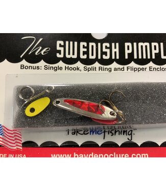 BAY DE NOC LURE CO. Bay de Noc 2ZR Swedish Pimple 1" 1/10oz Prism Red